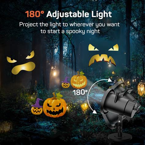 Halloween Ghost Projector Lights- 12 Dynamic Patterns