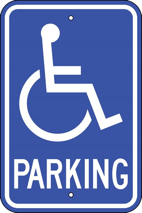 Handicap Parking Sign Printable Free