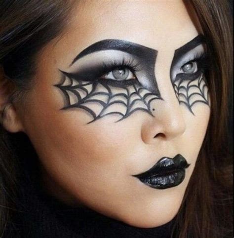 halloween spiderweb makeup ideas for females | Halloween eye makeup, Halloween makeup looks ...