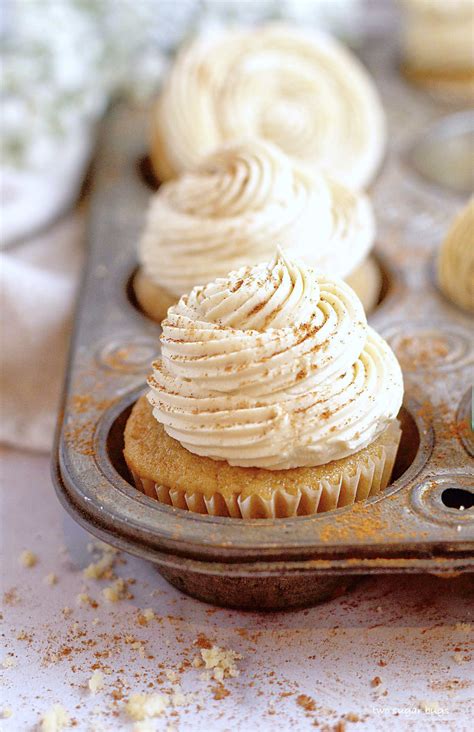 Brown Sugar Cupcakes {with Brown Sugar Frosting} ~ two sugar bugs