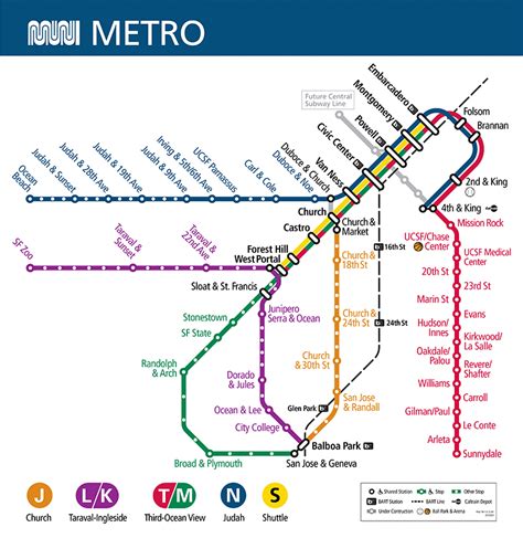 New Muni Metro Map Debuts to Support Major Railway Changes in August | SFMTA