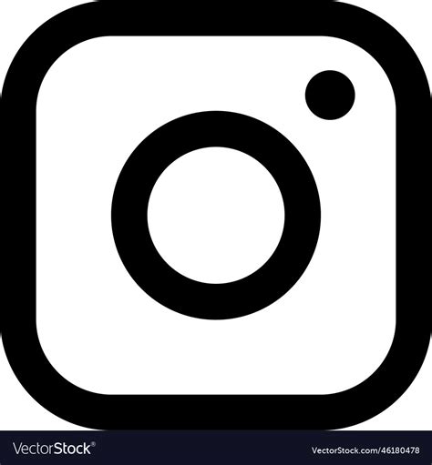 Instagram logo insta realistic social media icon Vector Image