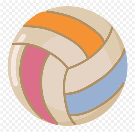 Volleyball Ball Clipart - For Volleyball Emoji,Volleyball Emojis - Free ...