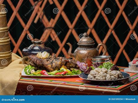 Tsagaan Sar Table with Mongolian Food Stock Photo - Image of lunch ...