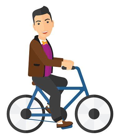 Man Riding Bicycle Stock Clipart | Royalty-Free | FreeImages