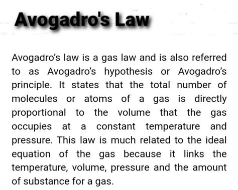 SOLUTION: Avogadro's law formula , Derivation of Avogadro's law ...