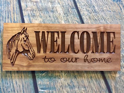 Welcome Sign Wooden Signs Custom Wood Sign Welcome to our | Etsy