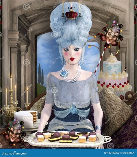 Let them eat cake stock illustration. Illustration of glamour - 182492202