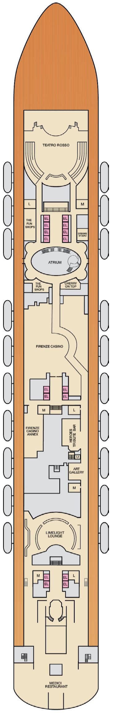 Carnival Firenze – Deck Plans - Planet Cruise