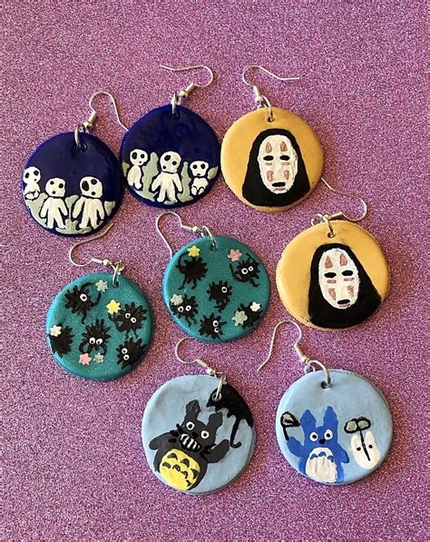 Whimsical Studio Ghibli-inspired Earrings 🌙