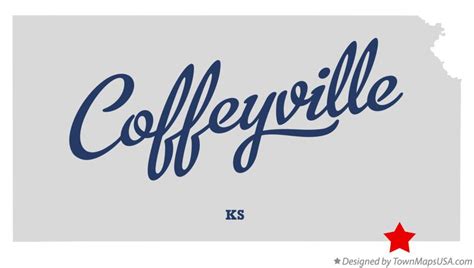 Map of Coffeyville, KS, Kansas