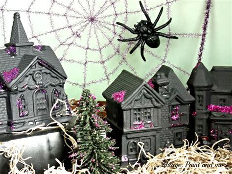 Haunted Halloween Village | Vintage, Paint and more...