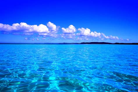 Download Horizon Blue Sky Turquoise Caribbean Sea Nature Ocean HD Wallpaper