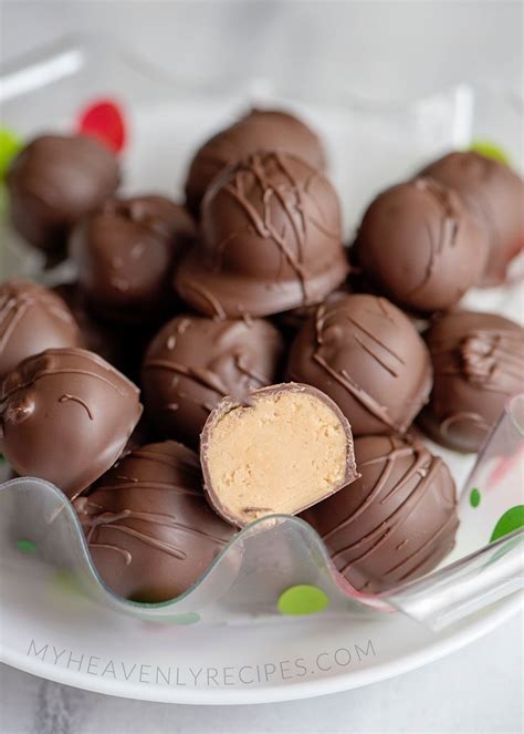 4 Ingredient Peanut Butter Balls Recipe - My Heavenly Recipes