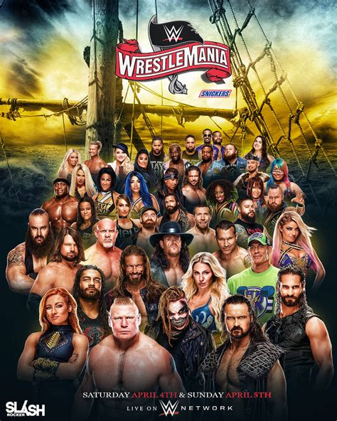 WWE Wrestlemania 36 poster by WWESlashrocker54 on DeviantArt