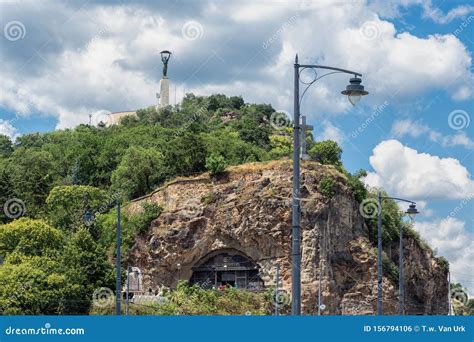 View at Gellert Hill with Liberty Statue in Budapest, Hungary Editorial ...