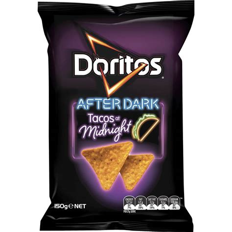 Doritos Corn Chips Taco At Midnighgt 150g | Woolworths