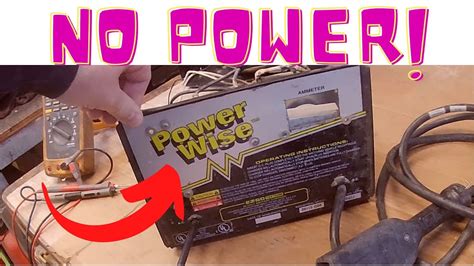 36 volt Golf cart battery charger repair Power Wise EZ-GO - YouTube