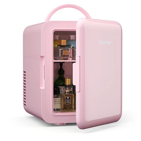 Costway 4 Liter Mini Fridge Portable Cooler Warmer Makeup Skincare ...