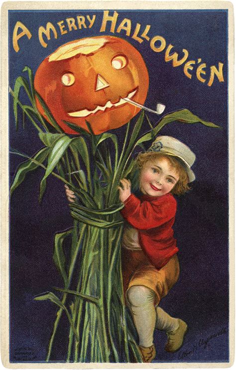 Vintage Jack O Lantern Image - The Graphics Fairy