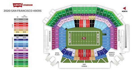 Levi Stadium Seating Map