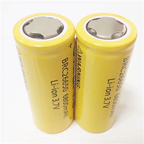 100% New Original 26650 3.7 v 6800 mah 26650 Lithium Rechargeable Battery For Flashlight ...