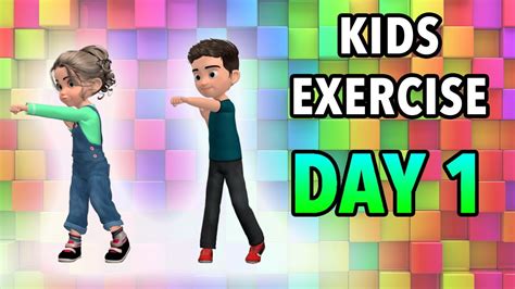 Kids Daily Exercise - Day 1 - YouTube