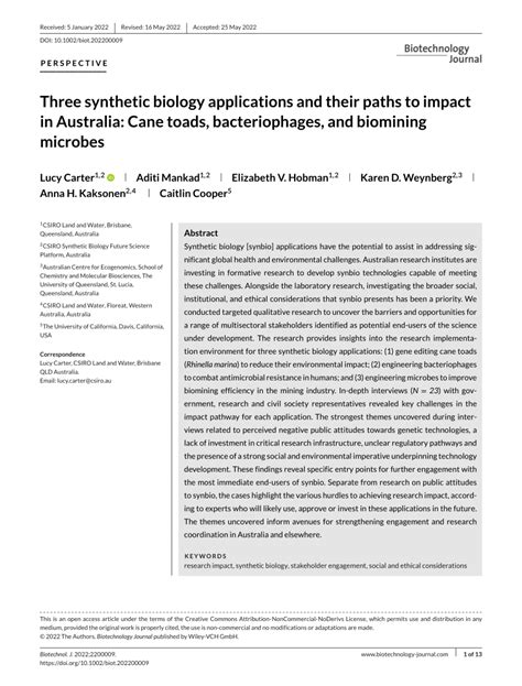 [PDF] Three synthetic biology applications and their paths to impact in ...