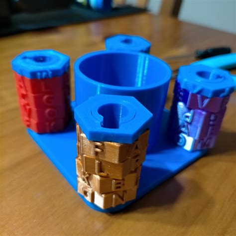 3D Print of The Ultimate Cryptex Puzzle Box by stephenmerriman