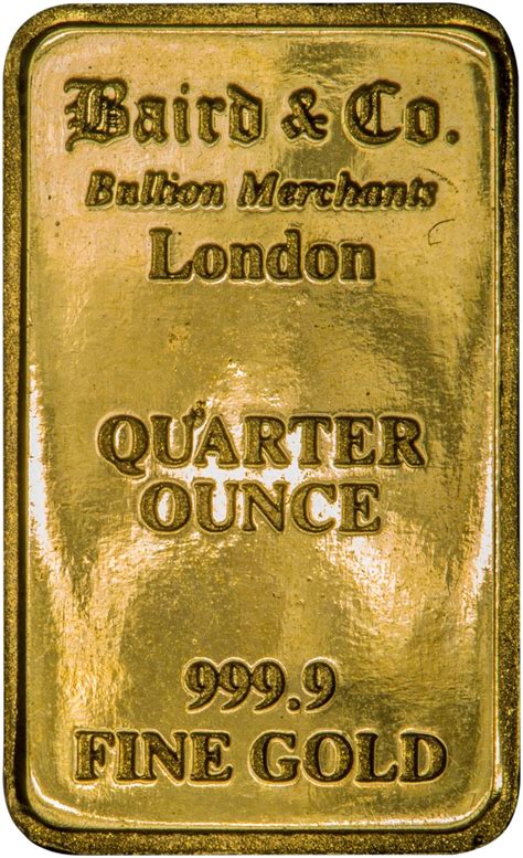 1/4 Ounce Gold Bullion Bar | Chards - £619.31