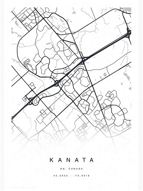 "Kanata, Ontario, Canada Map Poster" Poster for Sale by TheZenSprout | Redbubble