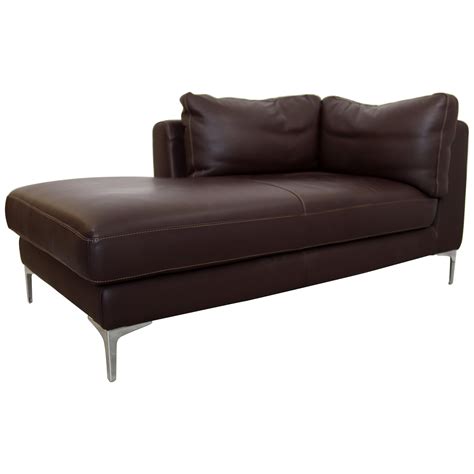 Leather Sofa Chaise Lounge | Baci Living Room