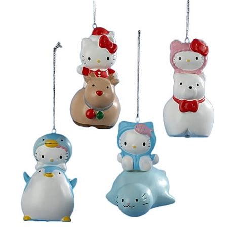 Hello Kitty Porcelain Bell Ornaments - Kurt S. Adler - Hello Kitty - Holiday Decor at ...