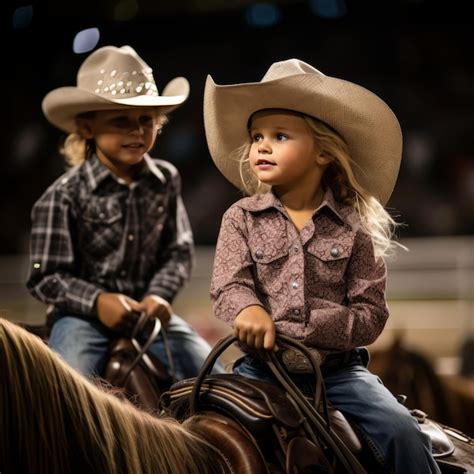 Premium Photo | Wild West Showdown Spectacular Children's Rodeo in Tucson Arena Teenagers ...