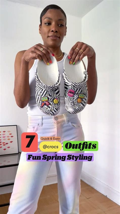 7 QUICK & EASY CROCS OUTFITS - FUN SPRING STYLING 😎 | Fun spring style ...