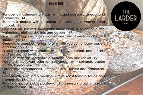 Day Menu | the-larder