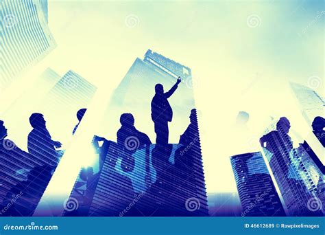 Business People Meeting Buildings City Concepts Stock Image - Image of ...