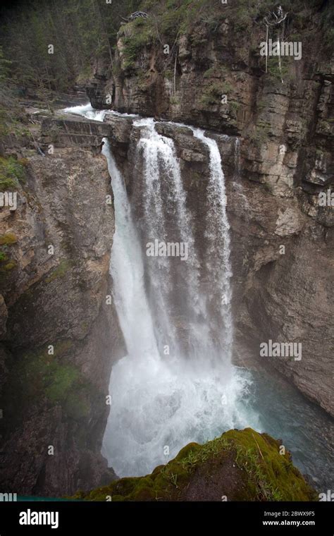 Upper Falls, Johnston Canyon Stock Photo - Alamy