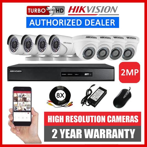 HIKVISION 8CH 2MP 8 Camera Turbo HD CCTV Package Kit 8 Channel (8CH4D4B-2MP) | 8 Channel DVR ...