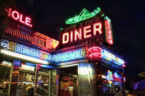 THE AMERICAN DINER | Vintage neon signs, Diner, Restaurant signs