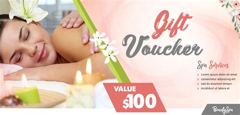 Spa Gift Voucher PSD Template | FreedownloadPSD.com