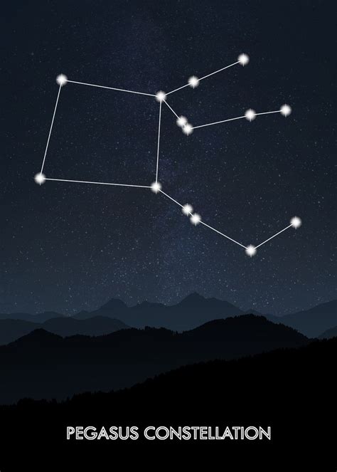 'Pegasus Constellation' Poster by HEMERSON | Displate | Pegasus ...