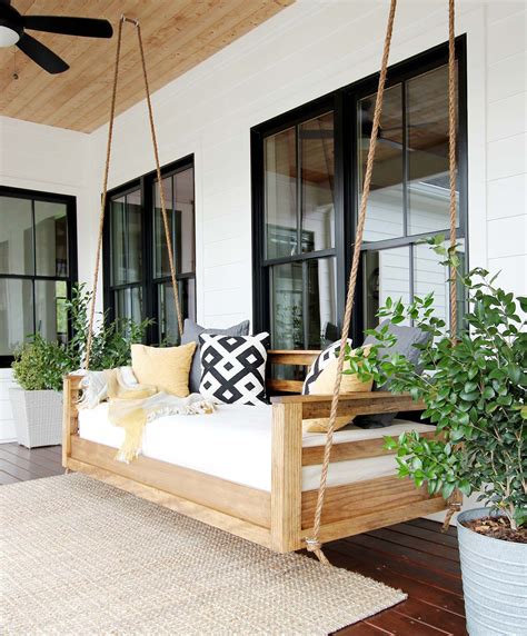 Free DIY Porch Swing Plans & Ideas to Chill in Your Front Porch | House with porch, Porch design ...