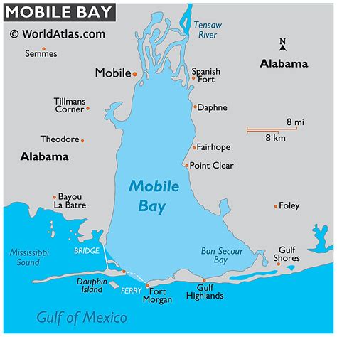 Mobile Bay - WorldAtlas