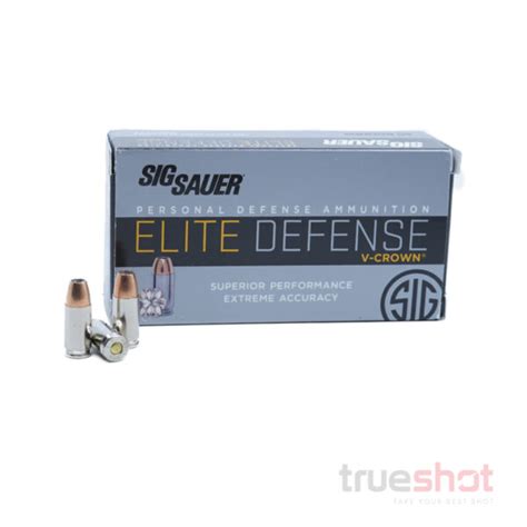 Sig Sauer 9mm 124 Grain Elite V-Crown JHP