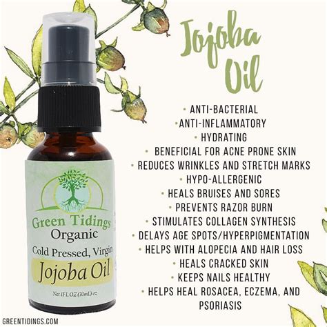 Jojoba Oil is a healing skin oil, helping with wrinkles, inflammation, acne, psoriasis, razor ...