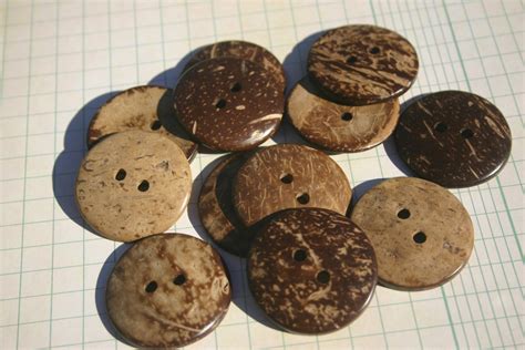 Large Wood Buttons Round Sewing Button 1 1/2 Wide