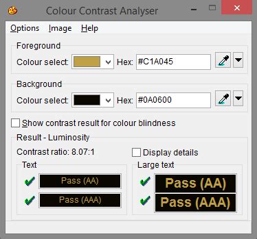 Colour Contrast Analyser 3.5.1 free download - Software reviews, downloads, news, free trials ...