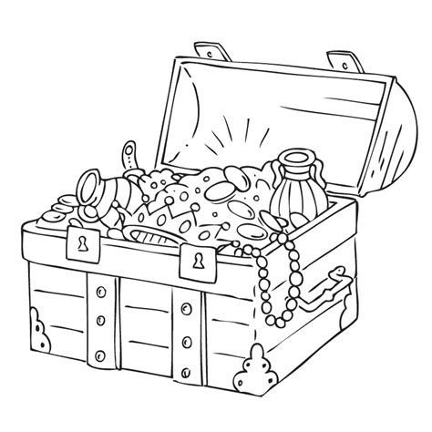 Pirate Chest Drawing at GetDrawings | Free download