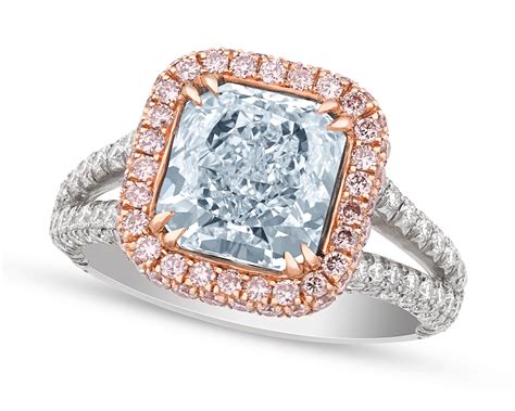 Internally Flawless Light Blue Diamond Ring, 2.43 Carats | M.S. Rau